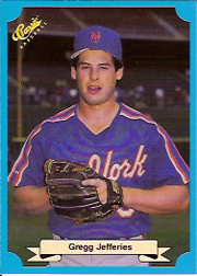 1988 Classic Blue Baseball Cards       243     Gregg Jefferies